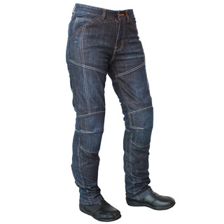 Pantaloni Moto Jeans Tecnici Prexport FREEWAY Nero Con Fibre Aramidiche Nero P32016