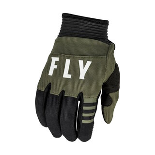 Motocross Gloves Fly Racing F-16 2023 Green Black - Green/Black