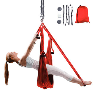 Aerial Aero Yoga Hammock inSPORTline Hemmok Red with Mounts and Straps