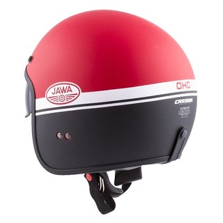 Motorcycle Helmet Cassida Oxygen Jawa OHC - Mate Red/Black/White - inSPORTline