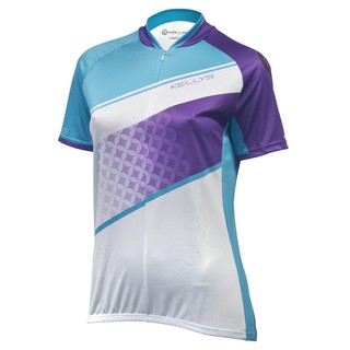 Women’s Cycling Jersey Kellys Jody – Short Sleeve - Violet-Azure