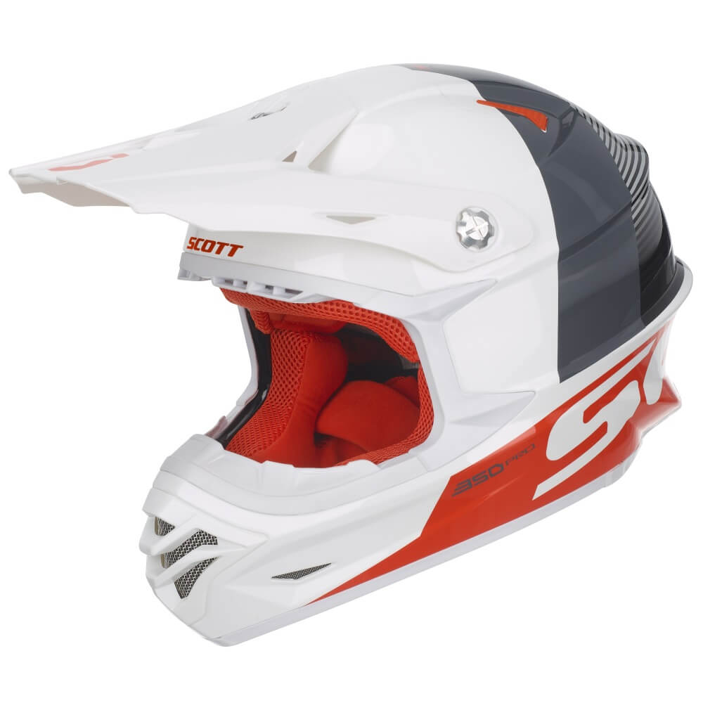 all white motocross helmet