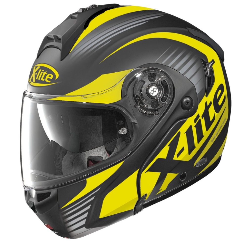Motorcycle Helmet X-Lite X-1004 Nordhelle N-Com Flat Black-Yellow -  inSPORTline
