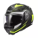 Flip-Up Motorcycle Helmet LS2 FF910 Advant II Astral H-V Yellow P/J