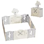 Plastic Playpen inSPORTline Bufalino 14+2 167 x 200 x 64 cm