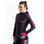 Women’s Hoodie CRUSSIS CSW-099 - Black-Pink