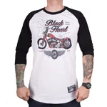 Long-Sleeved T-Shirt BLACK HEART Red Baron Chopper - White