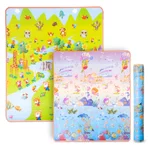 Roll-Up Children’s Mat inSPORTline Lhotino 150 x 180 x 1.5 cm - Řeka/Oceán