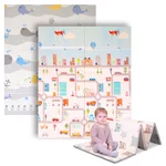 Folding Children’s Mat inSPORTline Michlino 180 x 160 x 1.2 cm - Město/Velryby
