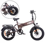 Folding Electric Fat Bike inSPORTline ISL Baxom Lite 720Wh 20” - Deep Coffee