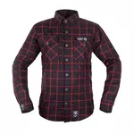 Shirt W-TEC Black Heart Respector II - černá s červeným pruhem