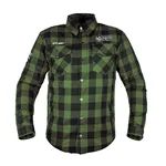 Motorcycle Shirt W-TEC Black Heart Rattlesneak - zeleno-černá kostkovaná