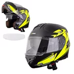 Flip-Up Motorcycle Helmet W-TEC Vexamo PI Graphic w/ Pinlock®