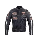 Men’s Leather Motorcycle Jacket W-TEC Sheawen Vintage