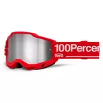 Motocross Goggles 100% Accuri 2 Mirror - Wolg červená, zrcadlové plexi