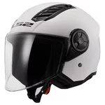 Motorcycle Helmet LS2 OF616 Airflow II Solid Glossy White