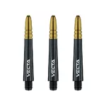 Dart Shafts Winmau Vecta Intermediate - Black-Gold
