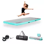 Inflatable Exercise Mat inSPORTline Airstunt 300 x 100 x 10 cm White w/ Electric Pump