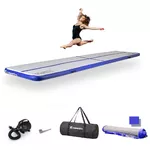 Inflatable Exercise Mat inSPORTline Airstunt 500 x 100 x 10 cm White w/ Electric Pump
