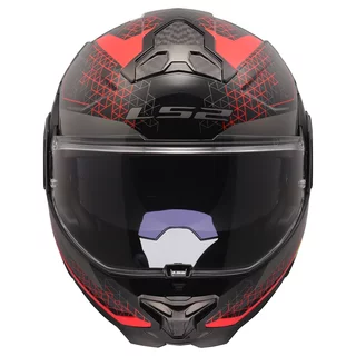 Flip-Up Motorcycle Helmet LS2 FF910 Advant II Astral Red P/J
