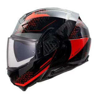 Flip-Up Motorcycle Helmet LS2 FF910 Advant II Astral Red P/J