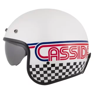 Motorcycle Helmet Cassida Oxygen Rondo 2.0 Pearl White/Red/Blue/Black