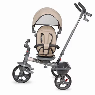 Three-Wheel Stroller w/ Tow Bar Coccolle Primo - Magenta