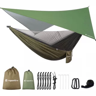 Hammock w/ Mosquito Net & Rain Fly inSPORTline Nomadia
