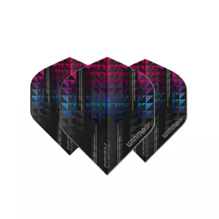Dart Flights Winmau Prism Alpha - Grey-Black - Blue-Pink