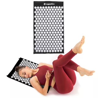 Acupressure Mat inSPORTline AKU-500 75 x 44 cm - Pink - Black