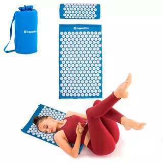 Acupressure Mat and Pillow inSPORTline Alavea - Blue