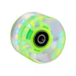 Light Up Penny Board Wheel 60*45mm + ABEC 7 Bearings - Bright Blue - Green