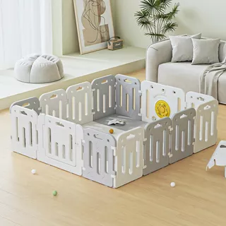 Plastic Playpen inSPORTline Klaudino 12+2 188 x 208 x 66 cm