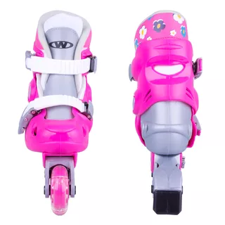 Children’s Inline Skates Set WORKER Polly LED – with Light-Up Wheels