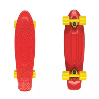 Penny Board Fish Classic 22” - Green/Orange - Red/Yellow