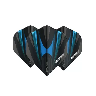 Dart Flights Winmau Prism Alpha - Grey-Black - Blue-Black