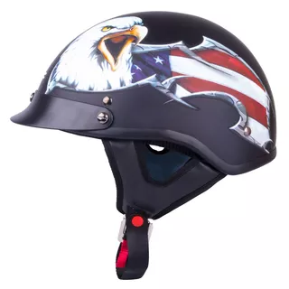 Motorcycle Helmet W-TEC V531 - Black-Eagle