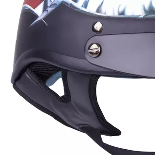 Motorcycle Helmet W-TEC V531 - Black-Eagle