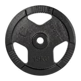 Cast Iron Weight Plate inSPORTline Hamerton Black 15 kg, 30 mm