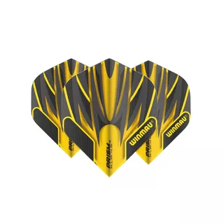 Dart Flights Winmau Prism Alpha - Grey-Black - Yellow Black