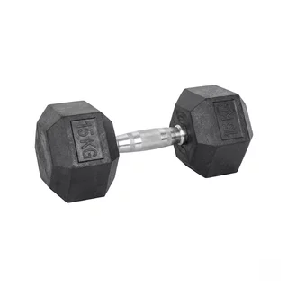 Hex Dumbbell inSPORTline Hexsteel 15 kg