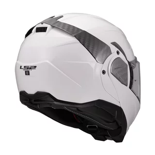 Flip-Up Motorcycle Helmet LS2 FF910 Advant II Solid White P/J