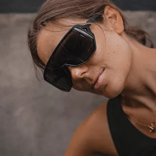 Sports Sunglasses Tripoint Reschen - Matt Black Smoke /w Blue Multi Cat.3