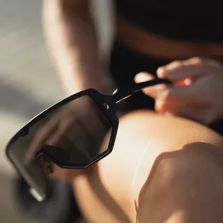 Sports Sunglasses Tripoint Reschen - Matt Black Smoke /w Blue Multi Cat.3