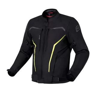 Motorcycle Jacket Ozone Delta IV - Black - Black-Fluo