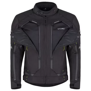 Men’s Motorcycle Jacket W-TEC Progair - Black-Fluo
