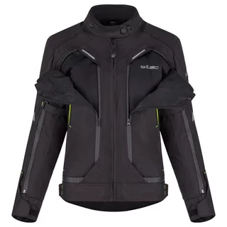 Women’s Motorcycle Jacket W-TEC Progair Lady - Black-Fluo
