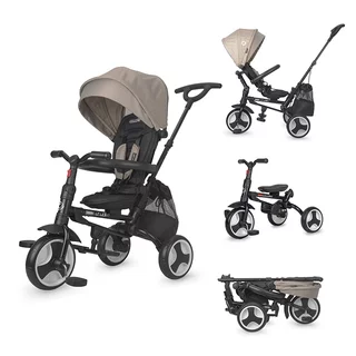 Three-Wheel Stroller w/ Tow Bar Coccolle Spectra - Turquoise Tide - Greystone