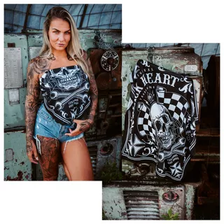 Neck Warmer W-TEC Black Heart Bandest - Bones