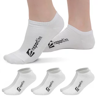 Ankle Bamboo Socks inSPORTline Silvatic Ankle AG+ Antibacterial – 3 Pairs - White